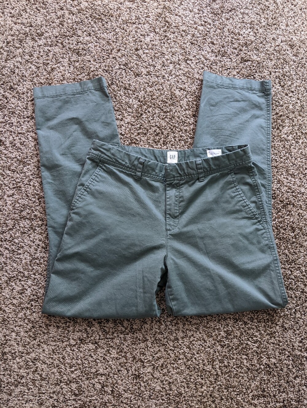 Gap Green Straight Khakis Women's 6